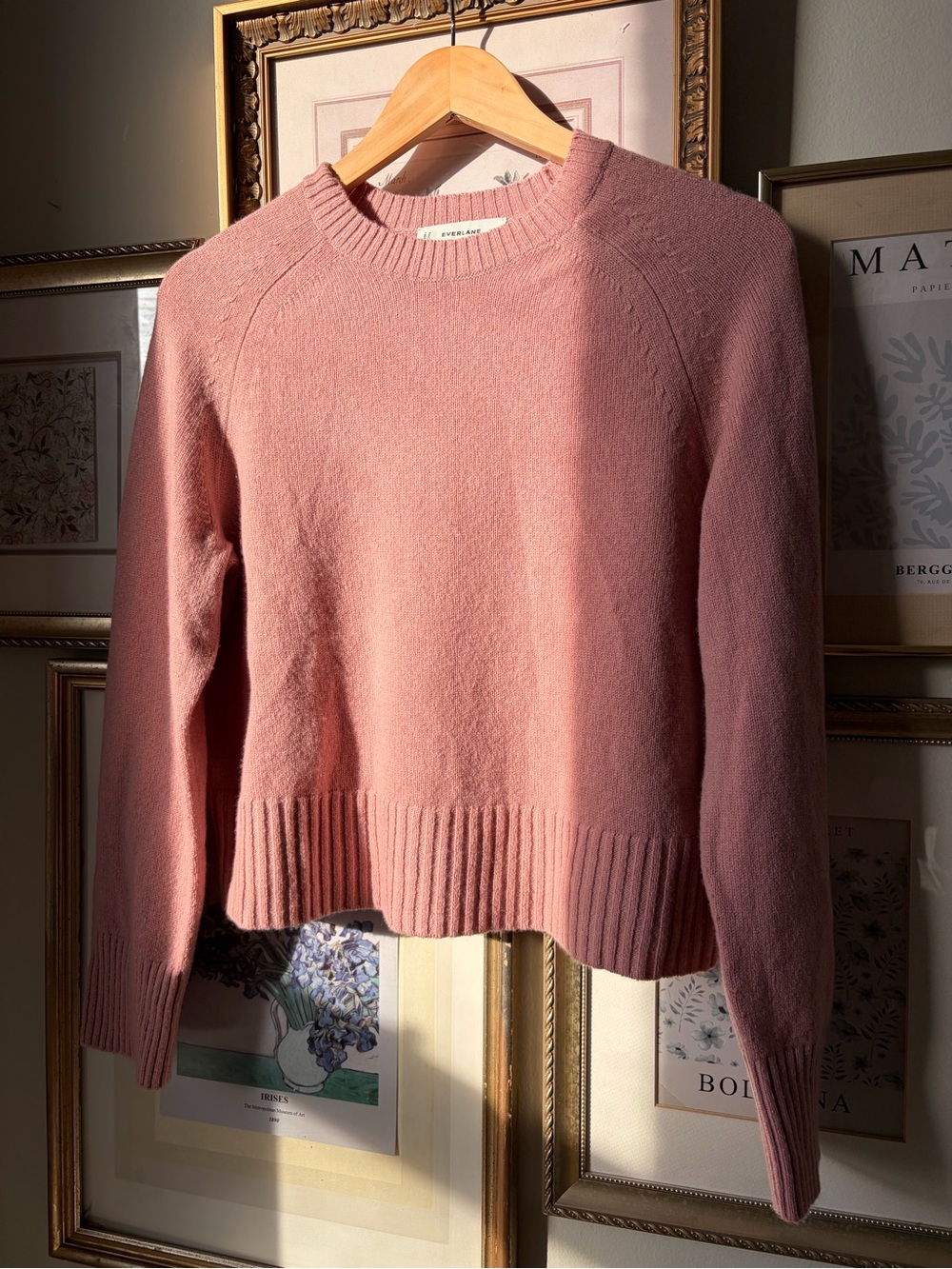 Everlane The Boxy Crew in Cashmere Clay Pink XL - Picture 9 of 13